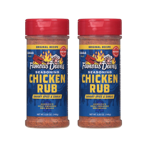 Famous Dave's Chicken Rub Seasoning, 10.5 oz (Pack of 2)