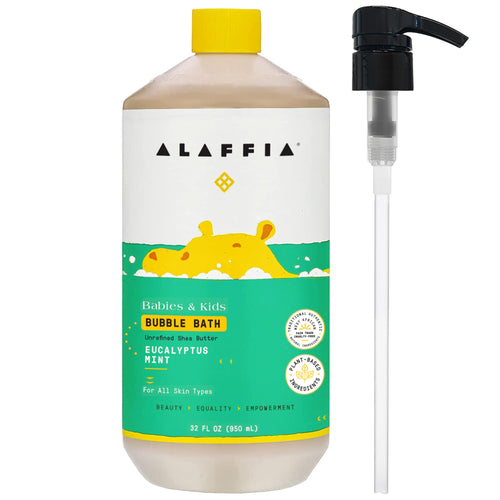 Alaffia Babies & Kids Bubble Bath, Eucalyptus Mint, 32 oz