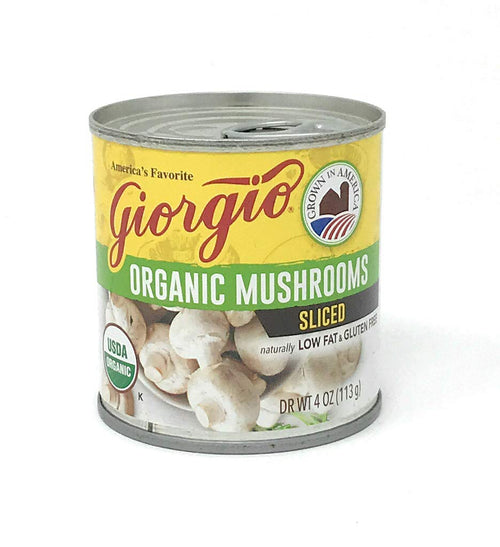 Giorgio Organic Sliced Mushrooms, 4 oz