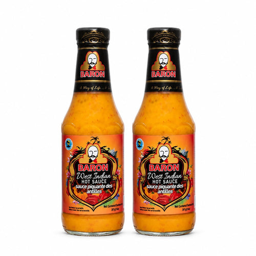 Baron West Indian Hot Pepper Sauce, 14 oz (Pack of 2)