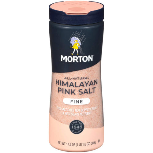 Morton All-Natural Himalayan Pink Salt, Fine Grain, 17.6 oz