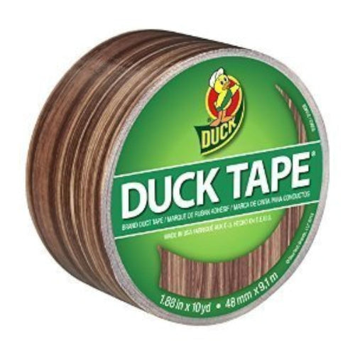 Duck Brown Woodgrain Duct Tape, 1.88 in. x 10 yd