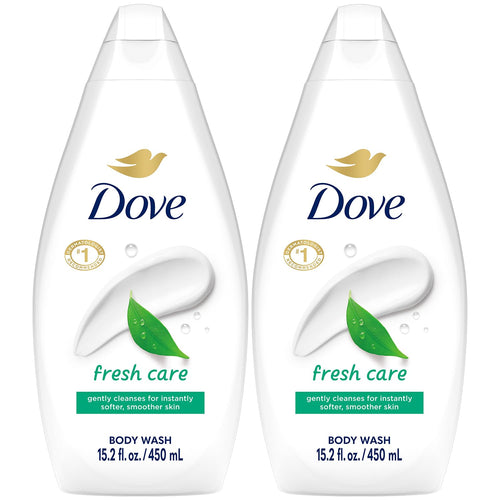 Dove Fresh Care Body Wash, 15.2 oz (Pack of 2)
