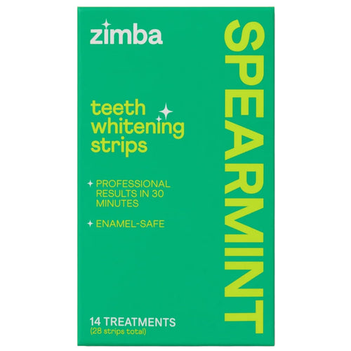 Zimba Spearmint Teeth Whitening Strips, 14 Day Treatment