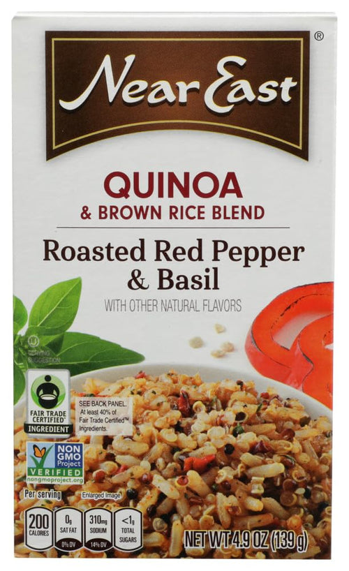 Near East Roasted Pepper and Basil Quinoa Blend, 4.9 oz (Pack of 3)