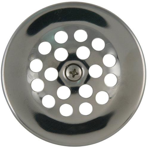 Plumb Pak Bathtub Dome Grid Strainer with Screw, 3 in, Polished Chrome