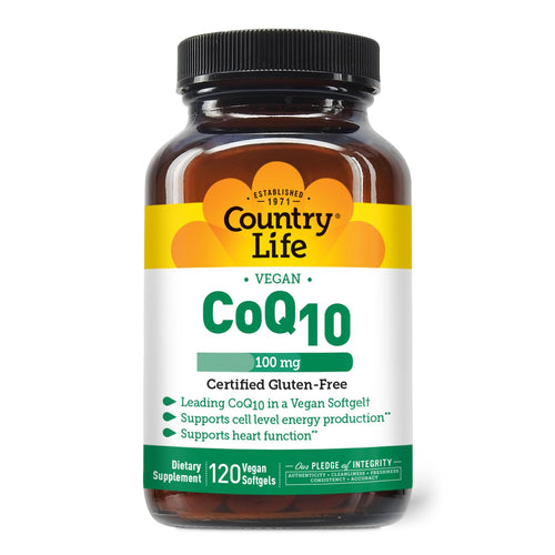 Country Life Vegan CoQ10 100 mg, 120 Softgels