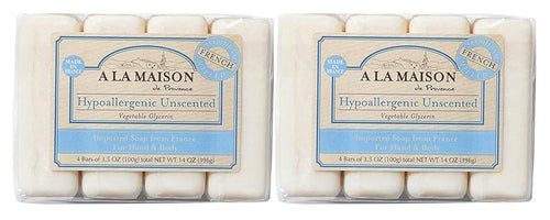 A La Maison Unscented Hypoallergenic Bar Soap