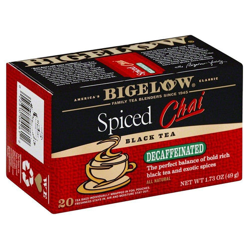 Bigelow Decaf Spiced Chai Tea, 20 Tea Bags