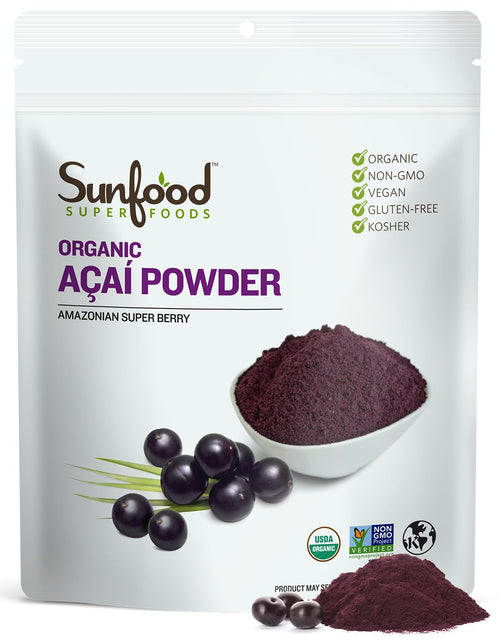 Sunfood Superfoods Organic Acai Powder, 4 oz