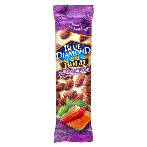 Blue Diamond Almonds, Bold Sweet Chili Thai, 1.5 oz (Pack of 12)