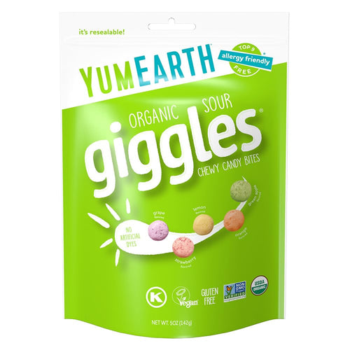 YumEarth Organic Sour Giggles Chewy Candy, 5 oz