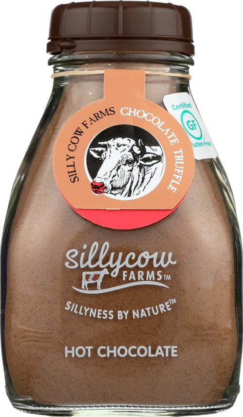 Sillycow Farms Truffle Hot Chocolate Mix, 16.9 oz Reusable Glass Bottle (Pack of 3)