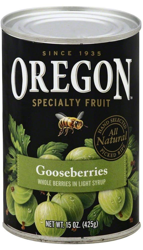 Oregon Fruit Gooseberries in Light Syrup, 15 oz