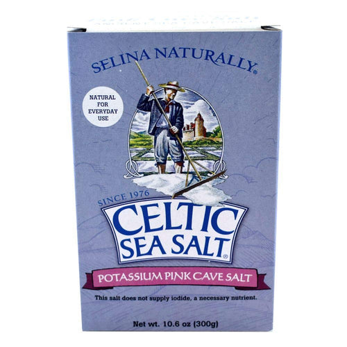 Celtic Sea Salt Pink Potassium Cave Salt, Extra Fine, 10.6 oz