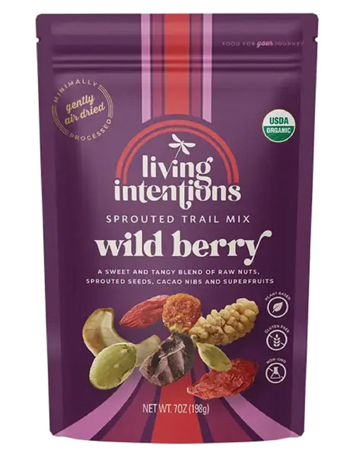 Living Intentions Sprouted Activated Wild Berry Trail Mix, Organic, 7 oz