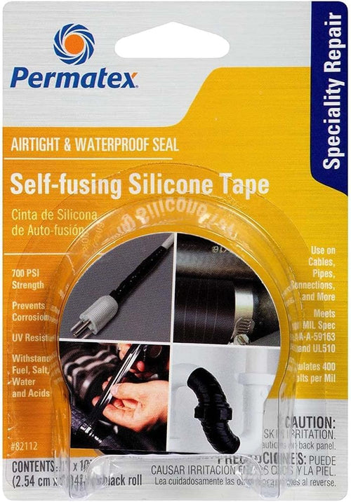 Permatex Self-Fusing Silicone Tape, 1 in x 10 ft