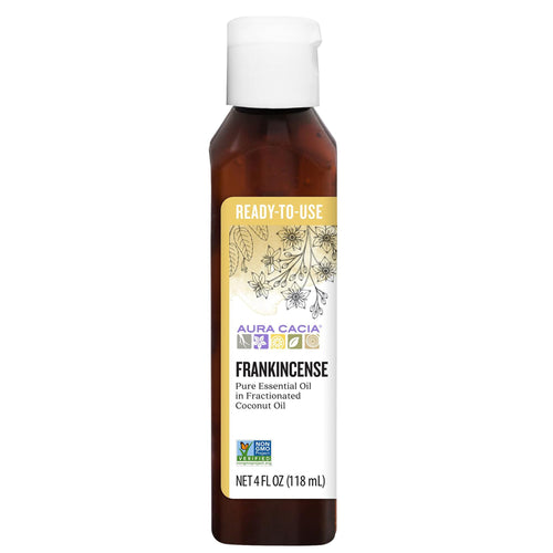 Aura Cacia Frankincense Essential Oil in Fractionated Coconut Oil, 4 fl oz