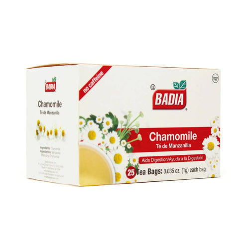 Badia Chamomile Tea (Manzanilla), 25 Bags