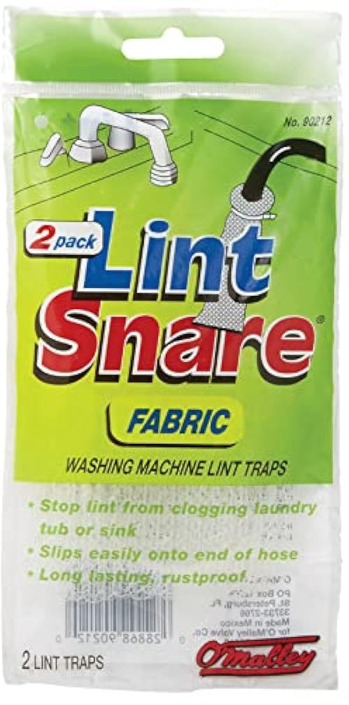 O'Malley Lint Snare Washing Machine Traps with Ties, 12 Count (6 Packs of 2)