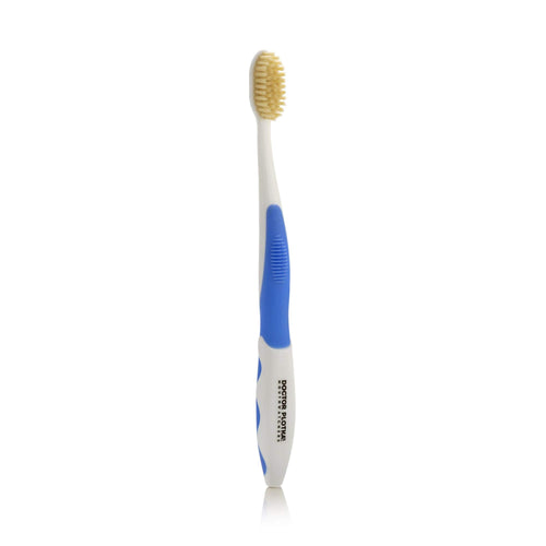 Mouth Watchers Soft Flossing Manual Toothbrush, Adult, Blue