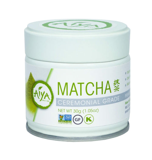Aiya Ceremonial Grade Matcha Powder, First Harvest, 30 g Tin