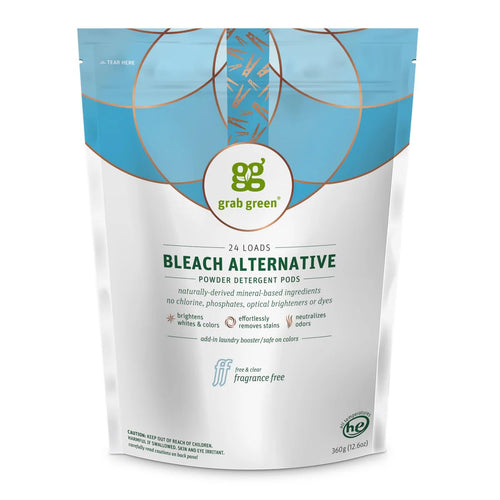 Grab Green Bleach Alternative Pods, Fragrance Free, 60 Count