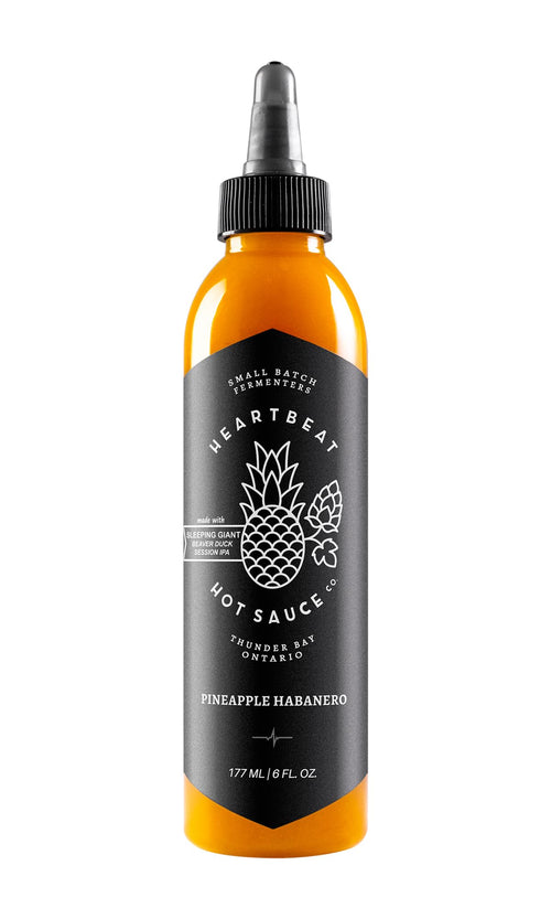 Heartbeat Hot Sauce Co. Pineapple Habanero Hot Sauce, Medium Heat, 6 oz