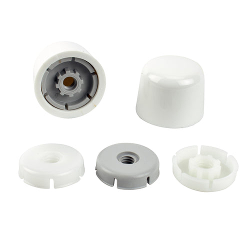Plumb Pak White Universal Toilet Tank Bolt Caps, 1-7/8 in x 4-3/8 in