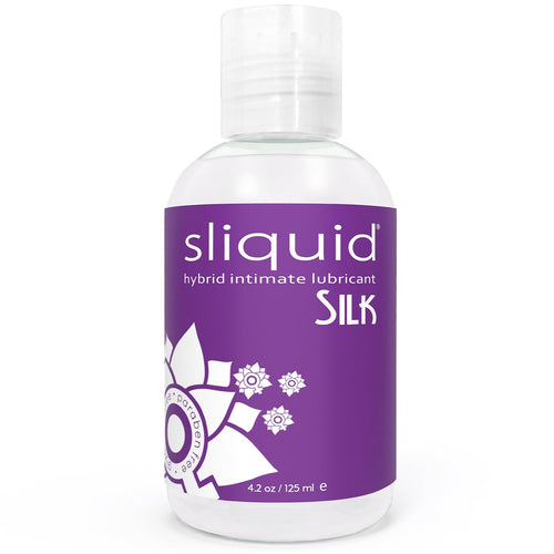 Sliquid Silk Hybrid Silicone and Water-Based Lubricant, 4.2 fl oz