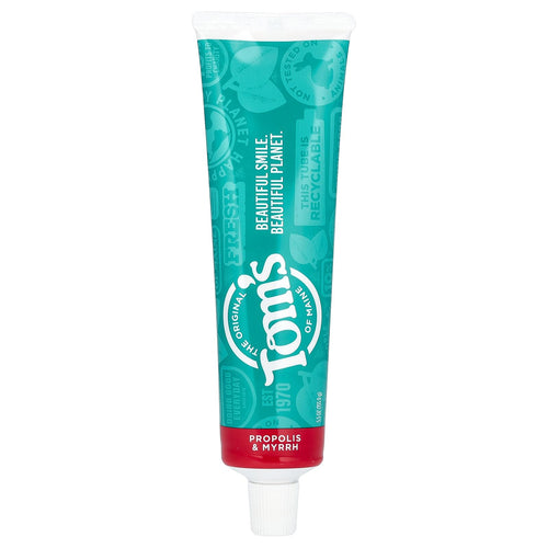 Tom's of Maine Propolis & Myrrh Fluoride-Free Toothpaste, Cinnamint, 5.5 oz