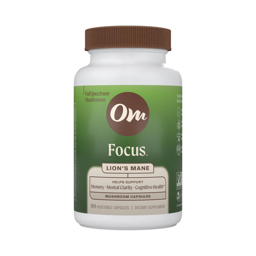 OM Organic Lion's Mane Mushroom Capsules, 90 Count