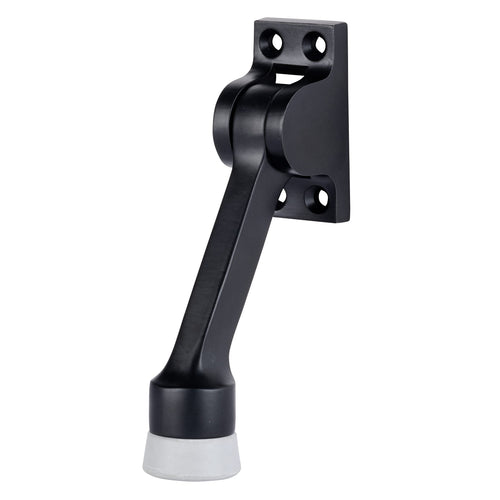 Brinks Commercial Kick-Down Door Stop, Matte Black, 4 in