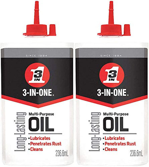 3-IN-ONE Multi-Purpose Oil, 8 oz (Pack of 2)