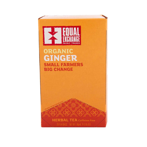 Equal Exchange Organic Ginger Tea, Caffeine Free, 20 Count