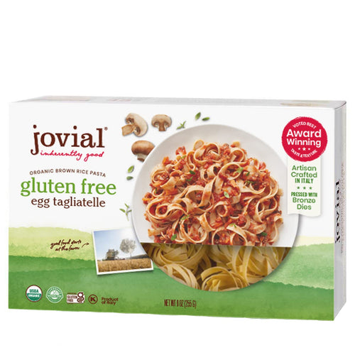 Jovial Organic Whole Grain Brown Rice Egg Tagliatelle Pasta, 9 oz