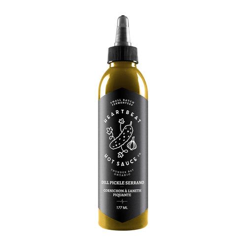 Heartbeat Hot Sauce Co. Dill Pickle Serrano Hot Sauce, Mild Heat, 6 oz