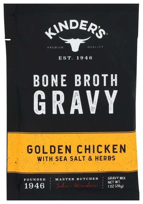 Kinder's Golden Chicken Bone Broth Gravy Mix with Sea Salt & Herbs, 1 oz