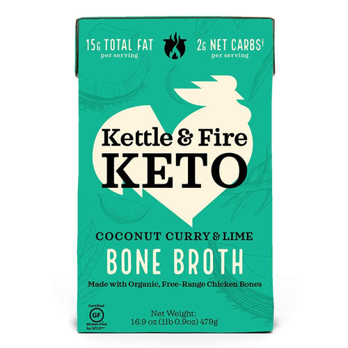 Kettle & Fire Coconut Curry Chicken Bone Broth, 16.9 oz