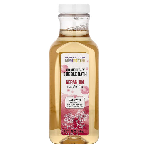 Aura Cacia Comforting Geranium Bubble Bath, 13 oz