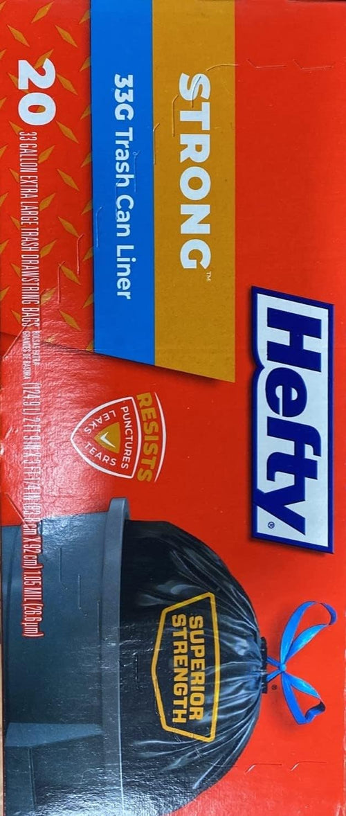 Hefty Cinch Sak Extra Large Trash Bags, 33 Gallon, 20 Count