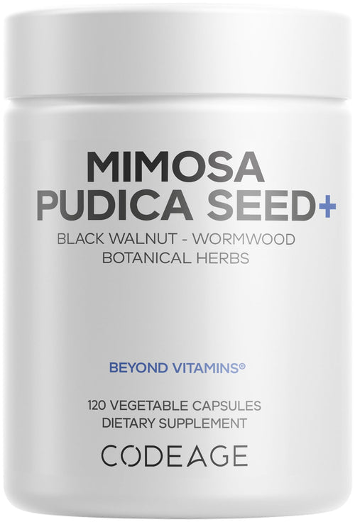 Codeage Mimosa Pudica with Black Walnut, Cloves and Neem, 120 Capsules