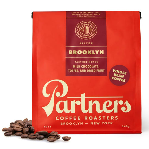 Partners Coffee Roasters Brooklyn Medium Roast Whole Bean Coffee, 12 oz
