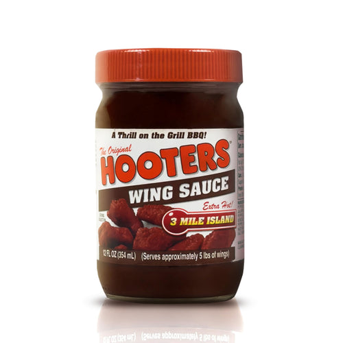 Hooters 3 Mile Island Wing Sauce, 12 oz (Pack of 6)