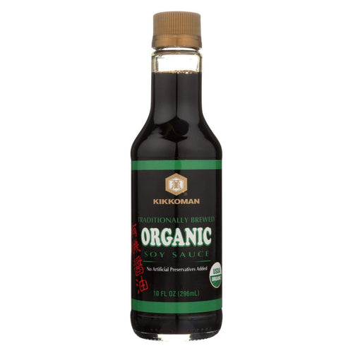 Kikkoman Organic Naturally Brewed Soy Sauce, 10 oz