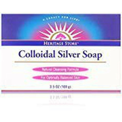 Heritage Store Colloidal Silver Soap, 3.5 oz (Pack of 2)