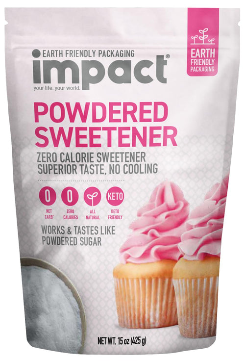 Impact Powdered Allulose & Monk Fruit Sweetener Blend, 0.94 lb