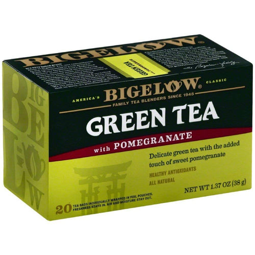 Bigelow Green Tea with Pomegranate, 20 Bags (Pack of 4)