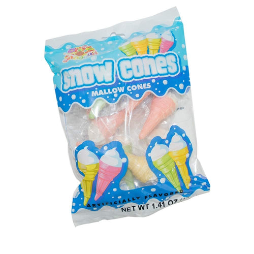 Albert's Snow Cones Mallow Cones, Assorted Colors, 1.41 oz