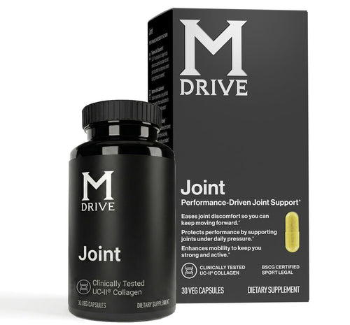 M Drive Men's Joint Support with UC-II Collagen and Turmeric, 30 Veg Capsules